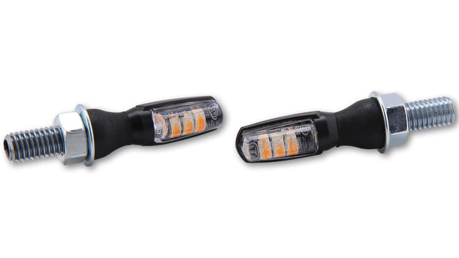 SHIN YO Spark LED Blinker Schwarz E-Geprüft (Paar)