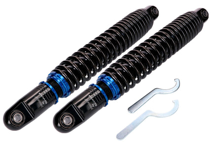 Stoßdämpfer Satz Forsa Gasdruck 370-400mm verstellbar für Simson S50, S51, S53, S70, S83 Enduro