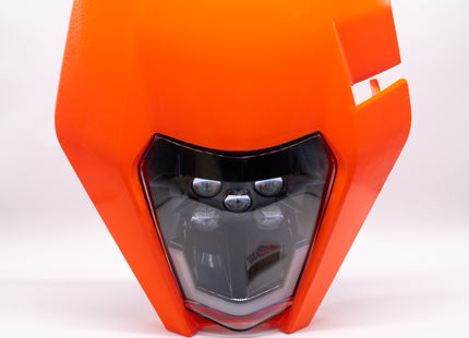 KTM LED Scheinwerfer m. Lichtmaske orange EXC SMCR 690 Husqvarna