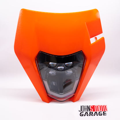 KTM LED Scheinwerfer m. Lichtmaske orange EXC SMCR 690 Husqvarna