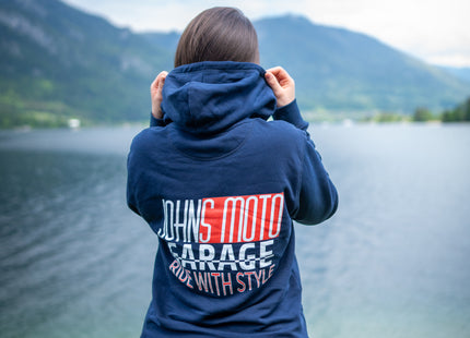 RIDE WITH STYLE Hoodie JohnsMotoGarage