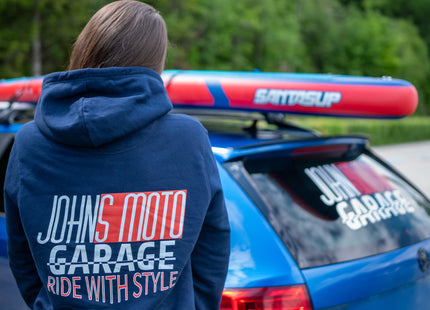 RIDE WITH STYLE Hoodie JohnsMotoGarage