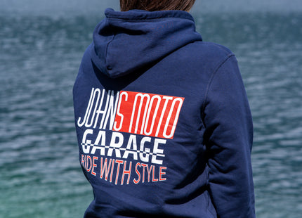 RIDE WITH STYLE Hoodie JohnsMotoGarage