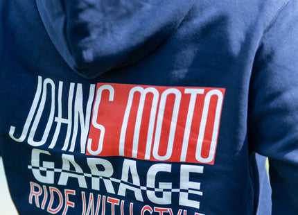 RIDE WITH STYLE Hoodie JohnsMotoGarage