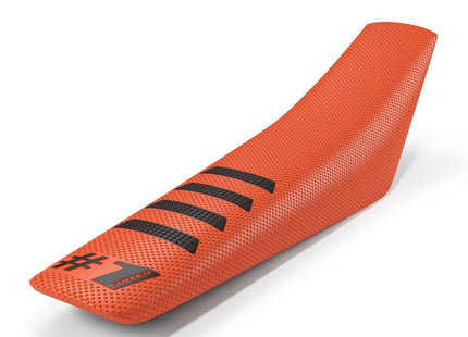 ONEGRIPPER SITZBANKBEZUG RIPPED ORANGE/SCHWARZ