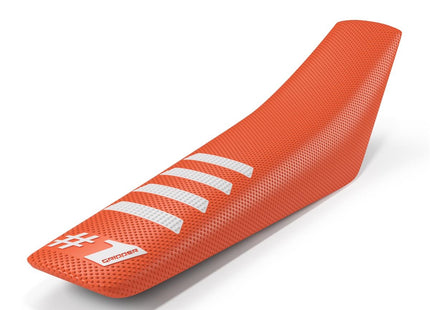 ONEGRIPPER SITZBANKBEZUG RIPPED ORANGE/WEIß