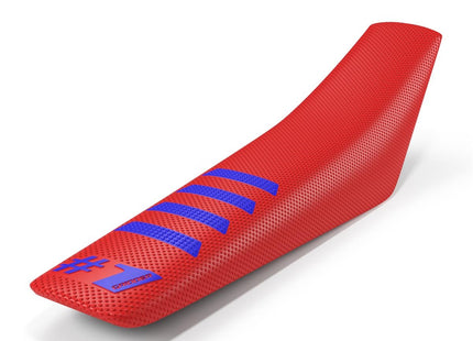 ONEGRIPPER SITZBANKBEZUG RIPPED ROT/BLAU