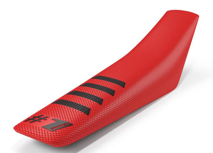 ONEGRIPPER SITZBANKBEZUG RIPPED ROT/SCHWARZ