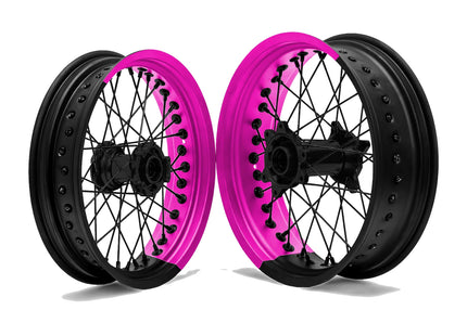 50/50 Felgenaufkleber Supermoto verschiedene Farben